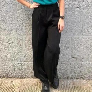 COS Wide Leg Pants High Waisted Career Work Wear Black Size 6